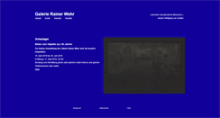 Desktop Screenshot of galerie-rainer-wehr.de