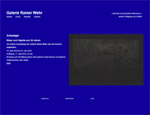 Tablet Screenshot of galerie-rainer-wehr.de